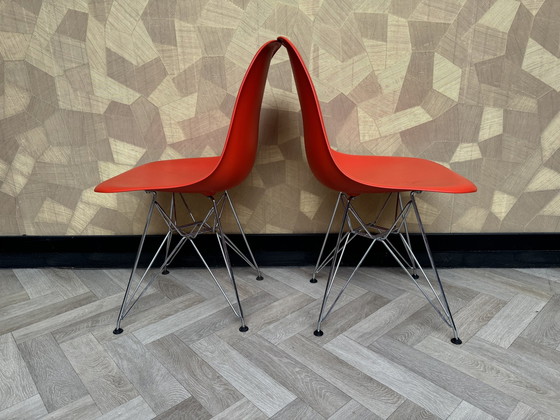 Image 1 of 2X Vitra Eames Plastic Chair Dsr Re - 