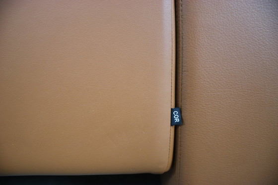 Image 1 of Cor Conseta Couch driezits design bank leer zadelbruin