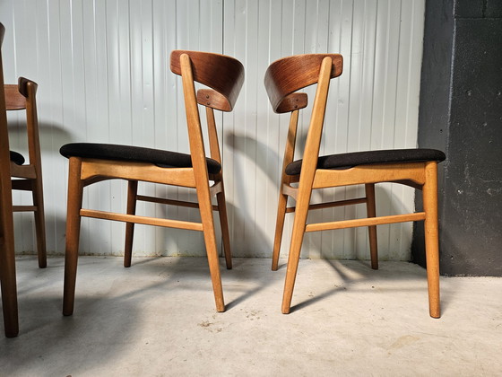 Image 1 of Vintage Deense Stoelen, Set Van 6