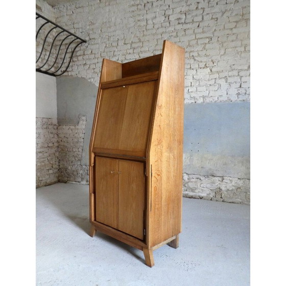 Image 1 of Vintage secretaire in eiken modellen van René Jean Caillette, 1950