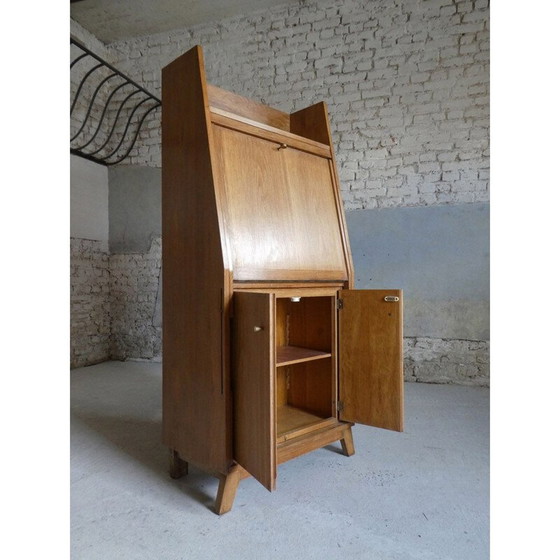 Image 1 of Vintage secretaire in eiken modellen van René Jean Caillette, 1950