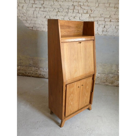 Image 1 of Vintage secretaire in eiken modellen van René Jean Caillette, 1950