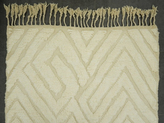 Image 1 of Berber Vloerkleed - 248 Cm X 148 Cm - Witte Wol