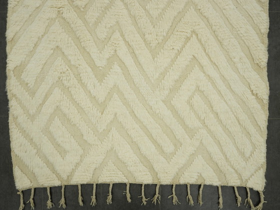 Image 1 of Berber Vloerkleed - 248 Cm X 148 Cm - Witte Wol