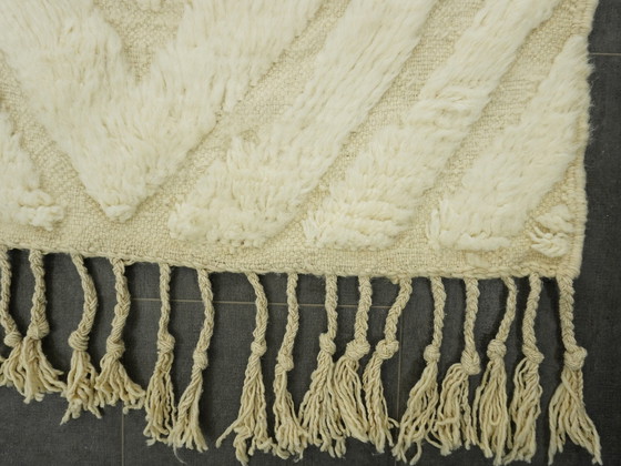 Image 1 of Berber Vloerkleed - 248 Cm X 148 Cm - Witte Wol