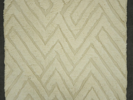 Image 1 of Berber Vloerkleed - 248 Cm X 148 Cm - Witte Wol