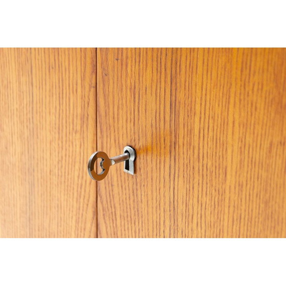 Image 1 of Vintage buffetkast in beuken en opaxiet glas van Hubert Nepožitek en Bohumil Landsman voor Jitona, 1960