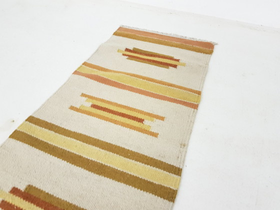 Image 1 of Vintage wollen tapijt uit India #9