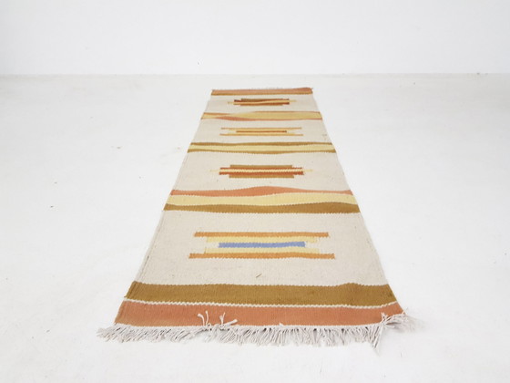 Image 1 of Vintage wollen tapijt uit India #9