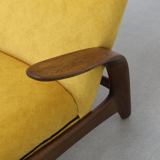 Image 1 of Vintage Fauteuil Gimson And Slater, 1960S Nieuw Gestoffeerd