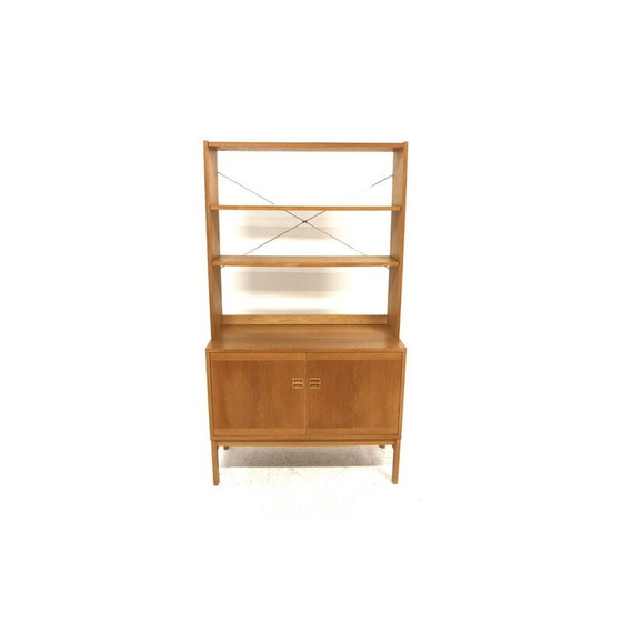 Image 1 of Vintage eiken dressoir-bibliotheek, Zweden 1960