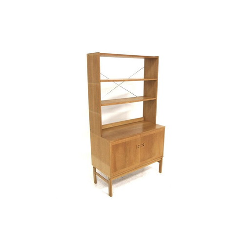 Vintage eiken dressoir-bibliotheek, Zweden 1960