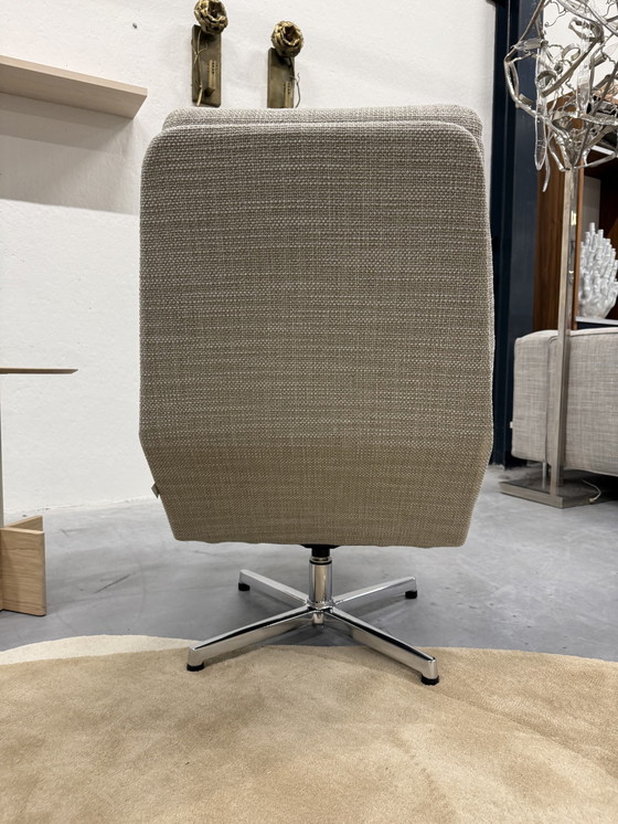 Image 1 of Gelderland 400 Fauteuil Met Voetenbank Riva Stof