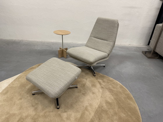 Image 1 of Gelderland 400 Fauteuil Met Voetenbank Riva Stof