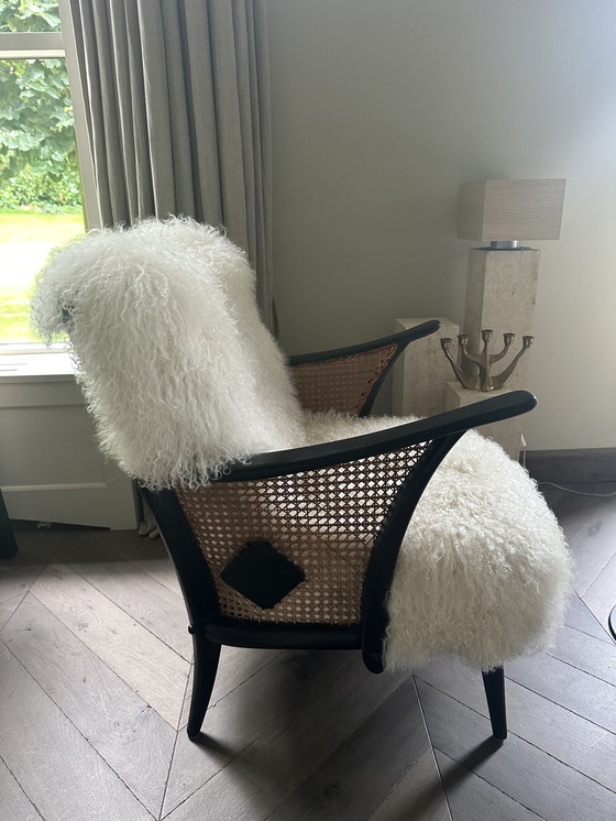 Image 1 of Vintage schapenvacht fauteuil