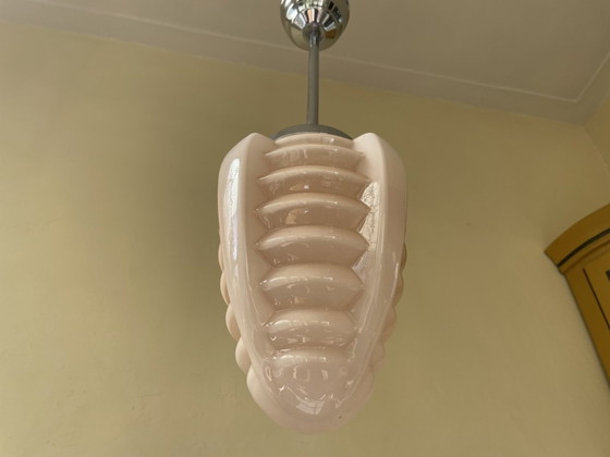 Image 1 of Modernistisch Lamp Hanglamp Art Deco 1930 Puntvormige Bol