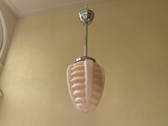 Image 1 of Modernistisch Lamp Hanglamp Art Deco 1930 Puntvormige Bol