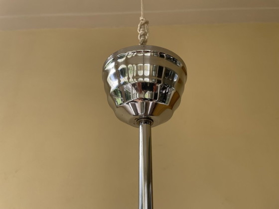 Image 1 of Modernistisch Lamp Hanglamp Art Deco 1930 Puntvormige Bol