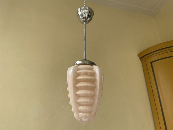 Image 1 of Modernistisch Lamp Hanglamp Art Deco 1930 Puntvormige Bol