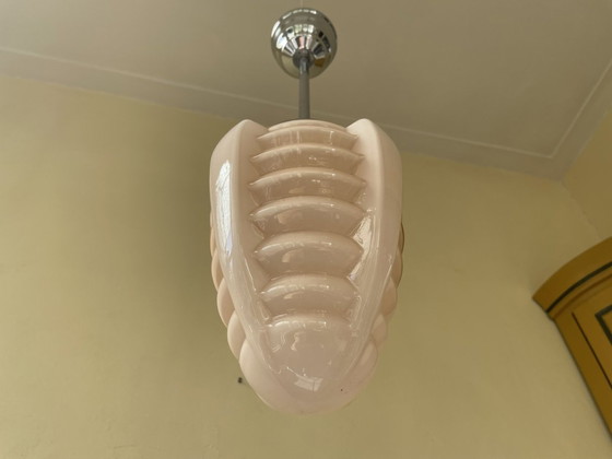 Image 1 of Modernistisch Lamp Hanglamp Art Deco 1930 Puntvormige Bol