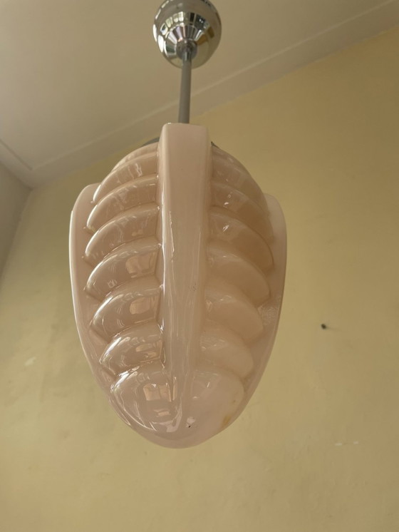 Image 1 of Modernistisch Lamp Hanglamp Art Deco 1930 Puntvormige Bol