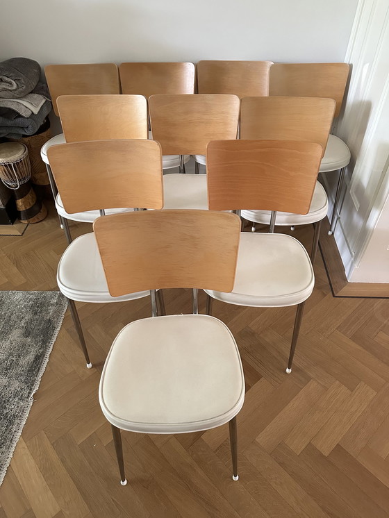 Image 1 of 8x Philippe Starck Lundi Ravioli stoelen