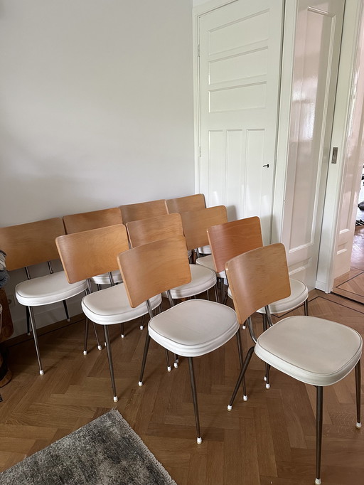 8x Philippe Starck Lundi Ravioli stoelen