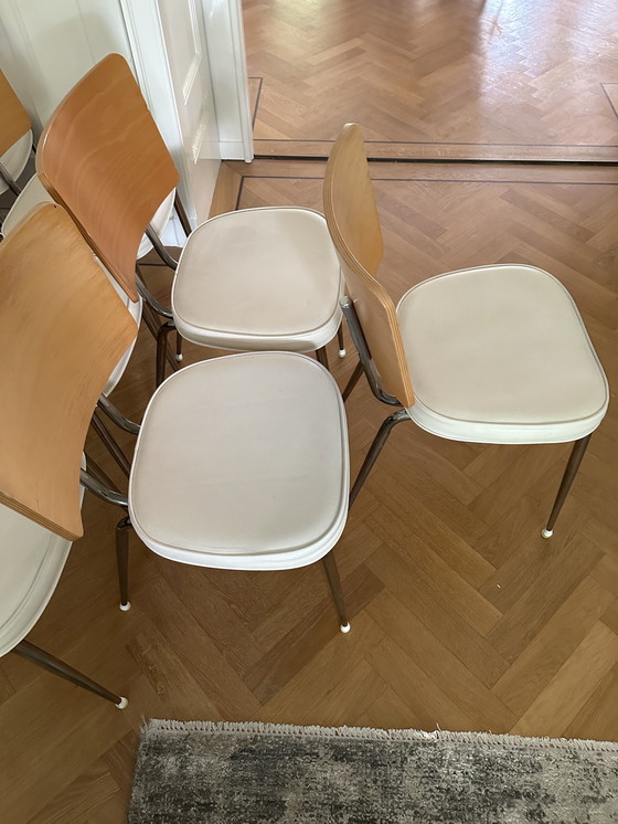 Image 1 of 8x Philippe Starck Lundi Ravioli stoelen