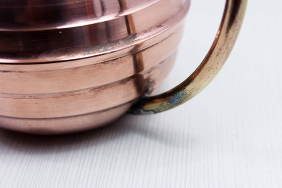 Image 1 of Vintage koperen en messing gieter 1960