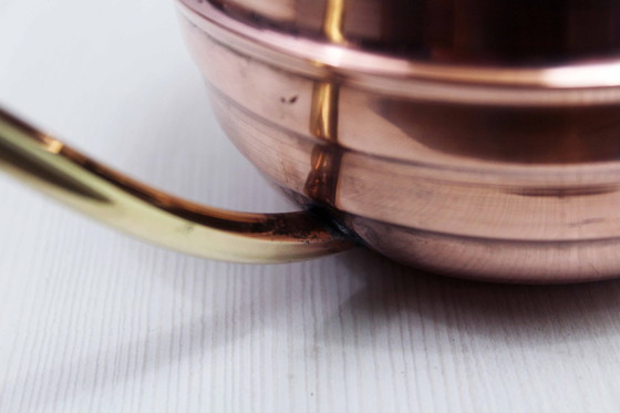 Image 1 of Vintage koperen en messing gieter 1960