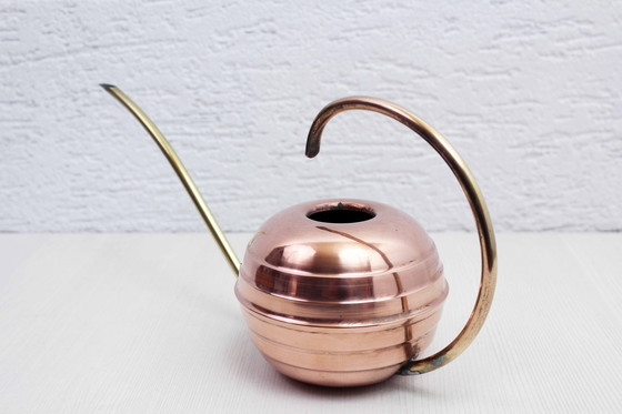 Image 1 of Vintage koperen en messing gieter 1960