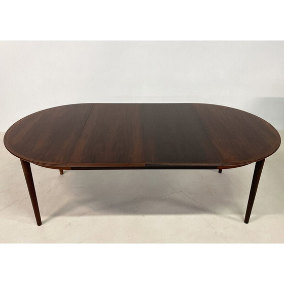 Image 1 of Vintage ronde eettafel met 2 verlengstukken, 1960