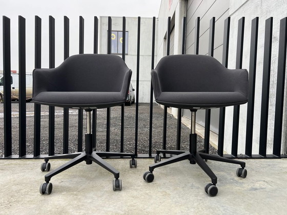 Image 1 of 2X Vitra Softshell Bureaustoel 