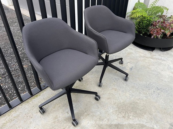 Image 1 of 2X Vitra Softshell Bureaustoel 