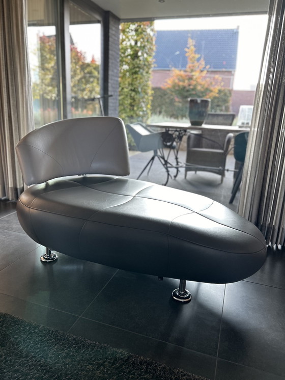 Image 1 of Leolux Kikko Chaise Longue Lederen Design Fauteuil