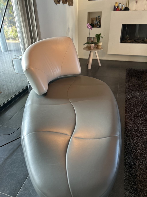 Leolux Kikko Chaise Longue Lederen Design Fauteuil