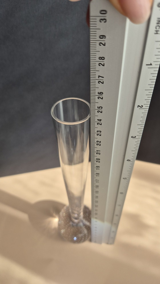 Image 1 of Vintage geblazen glazen vaas, waarschijnlijk uit Ekenäs, Zweden 1950