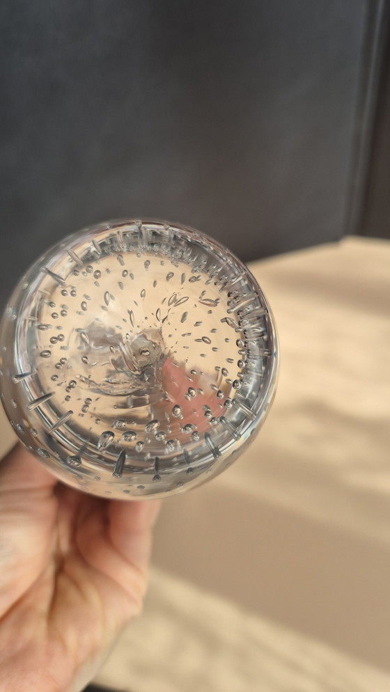 Image 1 of Vintage geblazen glazen vaas, waarschijnlijk uit Ekenäs, Zweden 1950