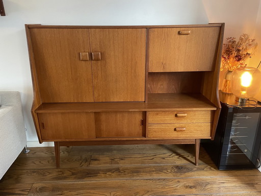 Vintage Pastoe Hogeplank Mid Century Modern Teak In Unieke Staat