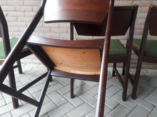 Jaren 60 4 vintage stoelen