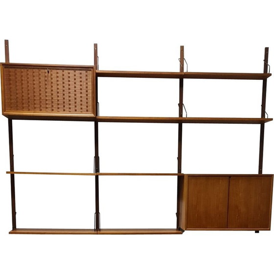 Image 1 of Vintage teak muur uinit