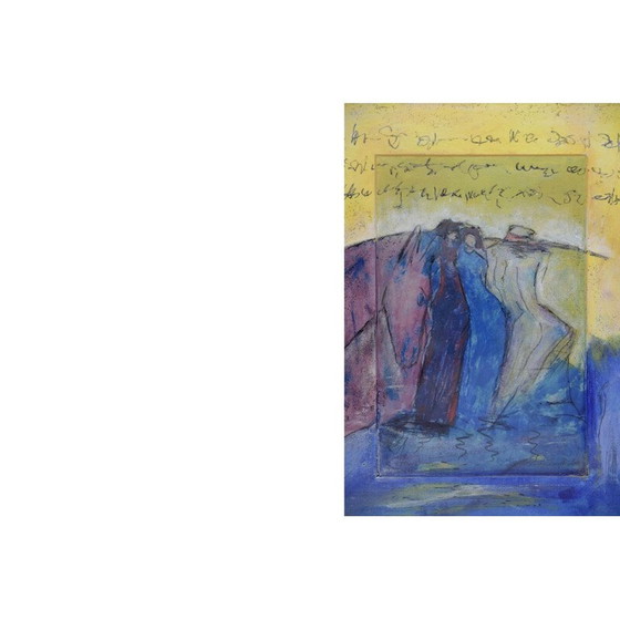 Image 1 of Kleurenlitho van compositie door Kristin Dorfhuber, 1980