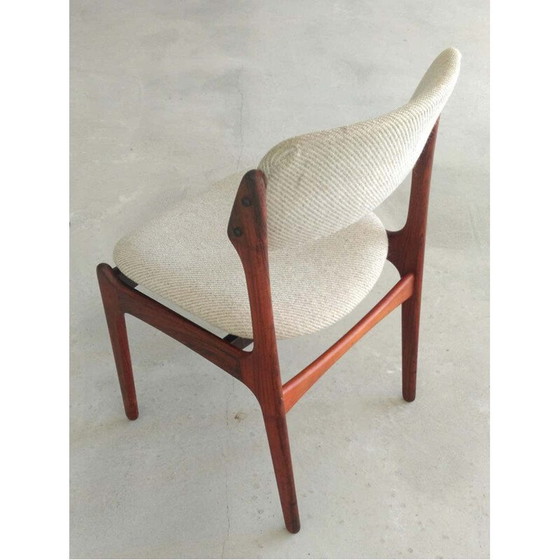 Image 1 of Set van 4 vintage stoelen van Oddense Maskinsnedkeri Erik Buch Deens