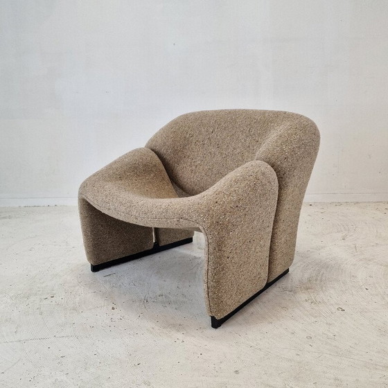 Image 1 of Paar vintage stoelen model F580 in wollen stof van Pierre Paulin voor Artifort, 1966