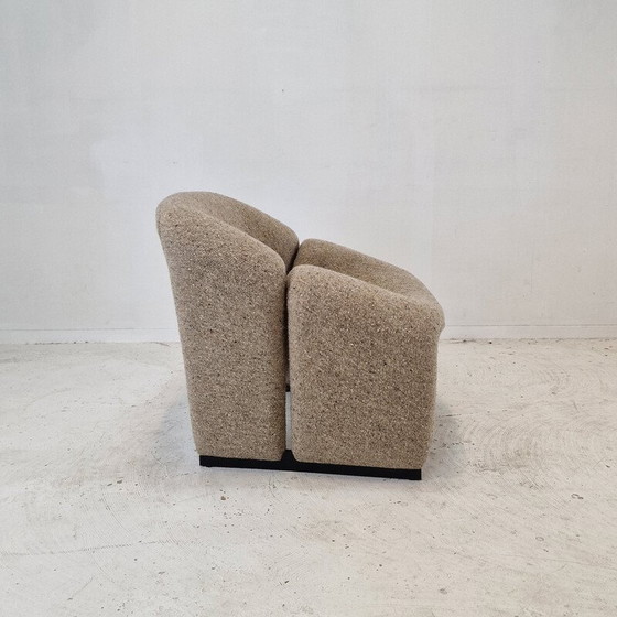 Image 1 of Paar vintage stoelen model F580 in wollen stof van Pierre Paulin voor Artifort, 1966