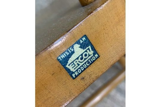 Image 1 of Vintage Mid Century Ercol Windsor Eetkamerstoelen Set Van 6