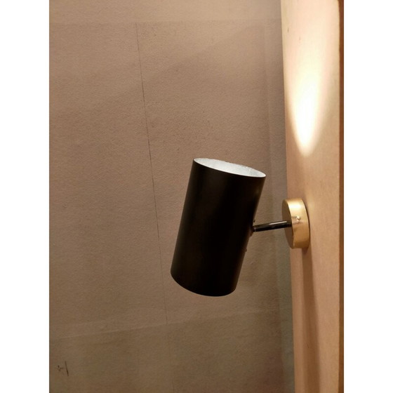 Image 1 of Vintage metalen wandlamp van René Jean Caillette voor Parscot, 1960