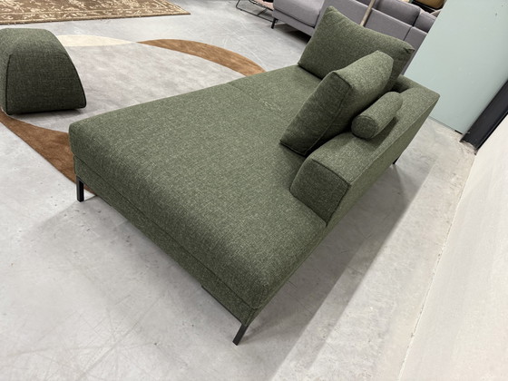 Image 1 of Design On Stock Aikon Lounge Bank Element Poef 210 Groen Stof 