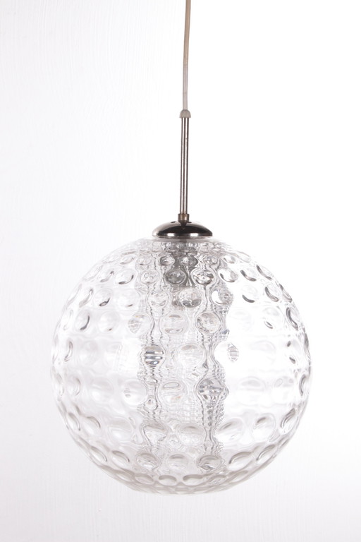 Doria Leuchten Vintage Ijsglas kogel hanglamp,1960s 