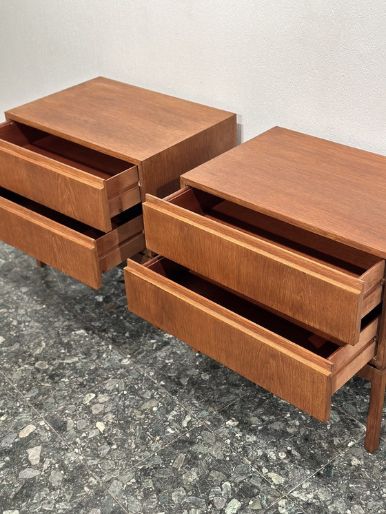 Image 1 of Scandinavische Teak Set Nachtkastjes